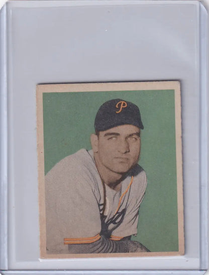 1949 Bowman Baseball #93 Ed Stevens RC Trading Card of Pittsburgh Pirates