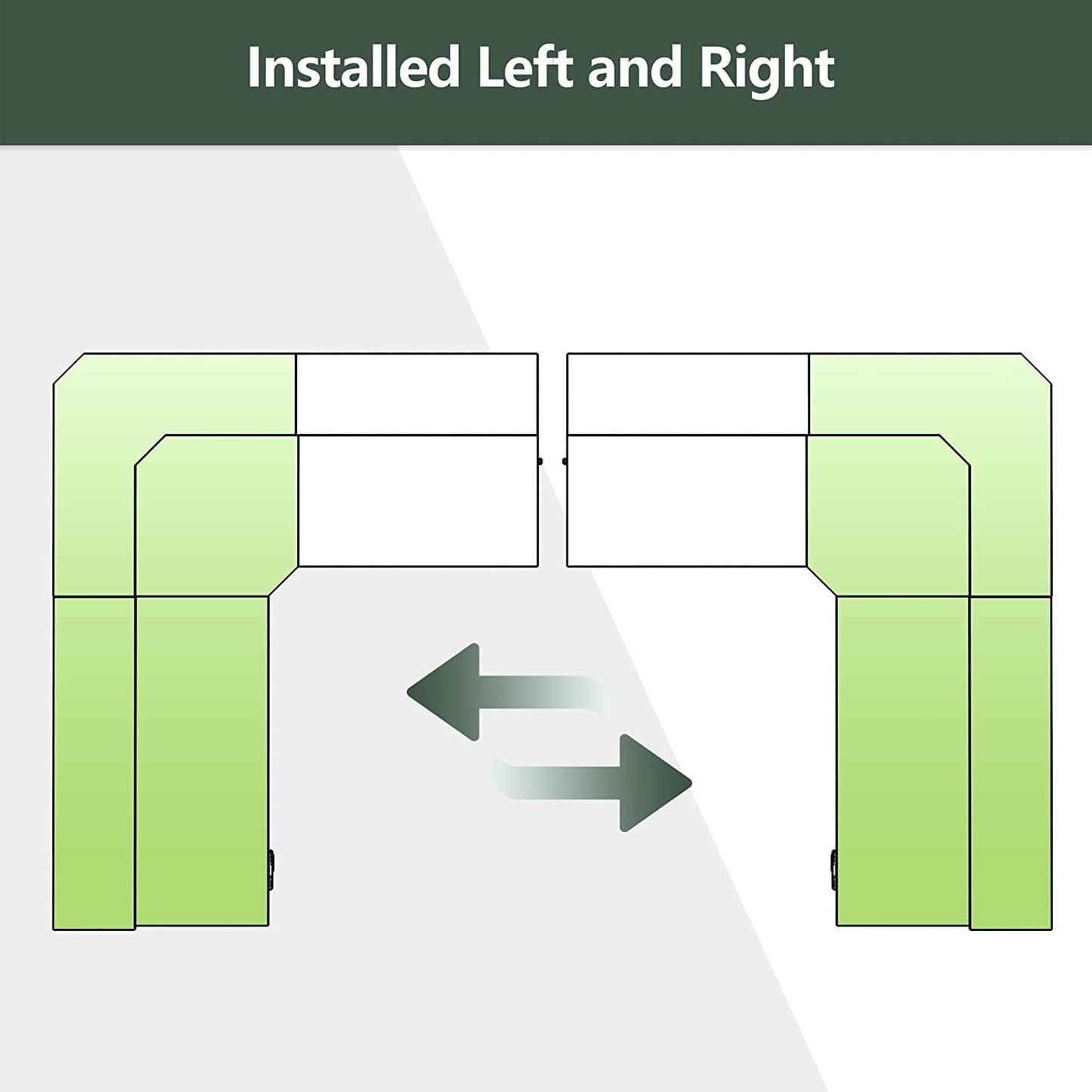 Triple Motor 63″ L Shaped Standing Desk with 3 Drawers, Electric, Black Frame/Black Walnut Top-4