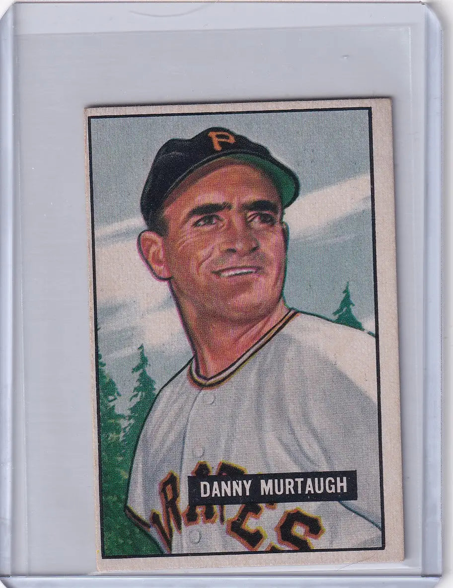 1951 Bowman Baseball card featuring Danny Murtaugh of the Pittsburgh Pirates
