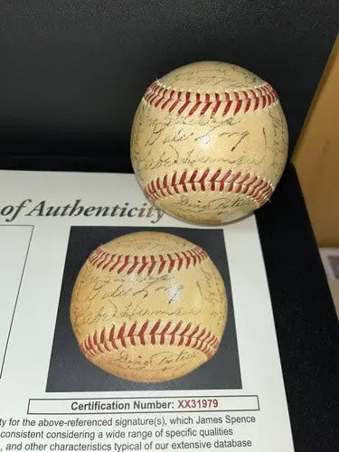 1951 Pittsburgh Pirates Team Signed Baseball JSA LOA 33 Sigs Auto Spalding Ball