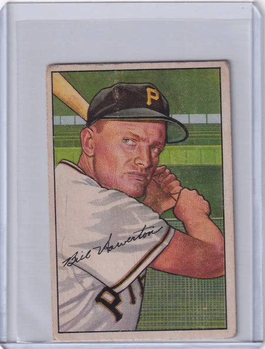 Vintage 1952 Bowman Baseball #119 Bill Howerton - Pittsburgh Pirates collectible card