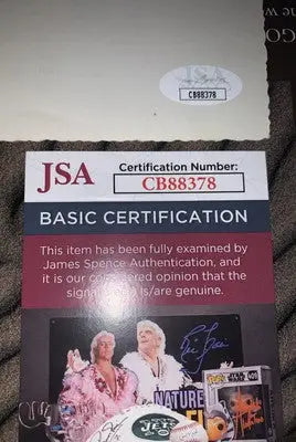 JSA certification card for Jim Delsing Chicago White Sox signed 3x3 snapshot