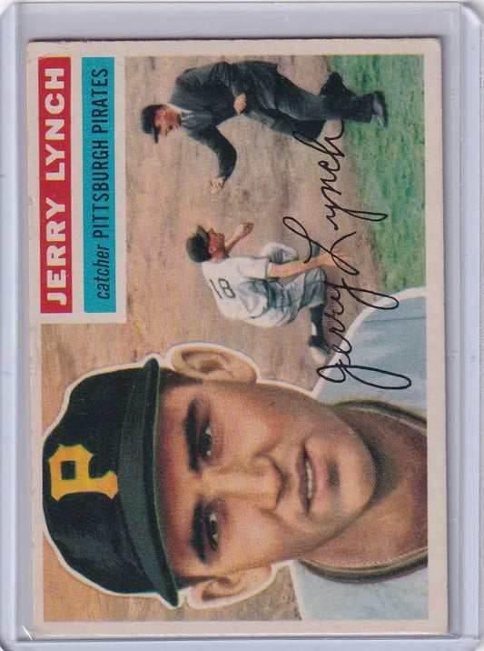 Jerry Lynch baseball card from 1956 Topps #97 featuring Pittsburgh Pirates player