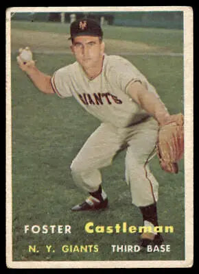 1957 Topps #237 Foster Castleman baseball card showcasing vintage sports collectible