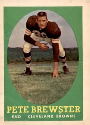 Vintage 1958 Topps Pete Brewster sports trading card for collectors