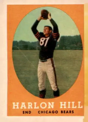 Vintage Harlon Hill football card from 1958 Topps #80 sports trading card collection