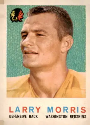 Vintage 1959 Topps Larry Morris Washington Redskins trading card for collectors
