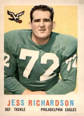 Vintage Jess Richardson football card from 1959 Topps #174 collectible baseball card
