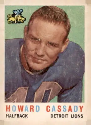 Vintage Howard Cassady football card from 1959 Topps #85 showcasing Howard Cassady football memorabilia