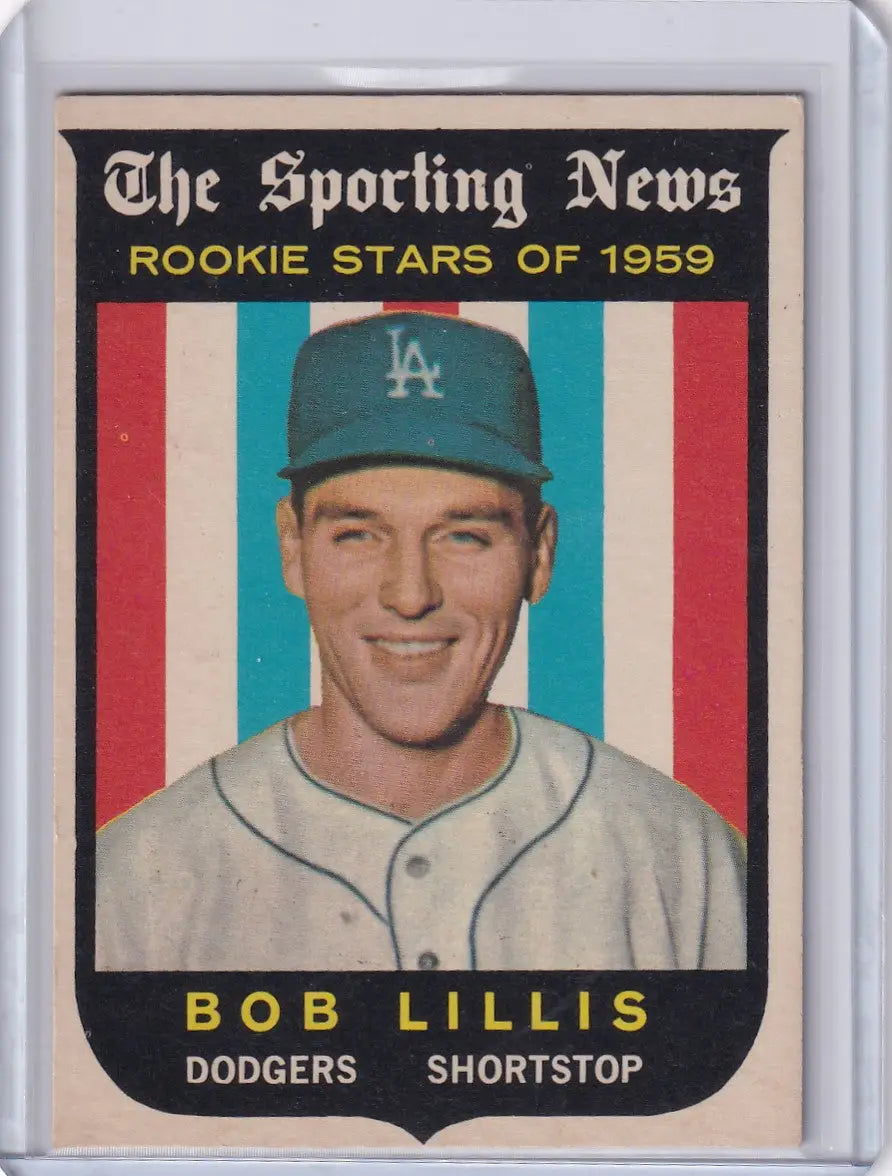 Baseball card of Bob Lillis, Los Angeles Dodgers, 1959 Topps Baseball #133