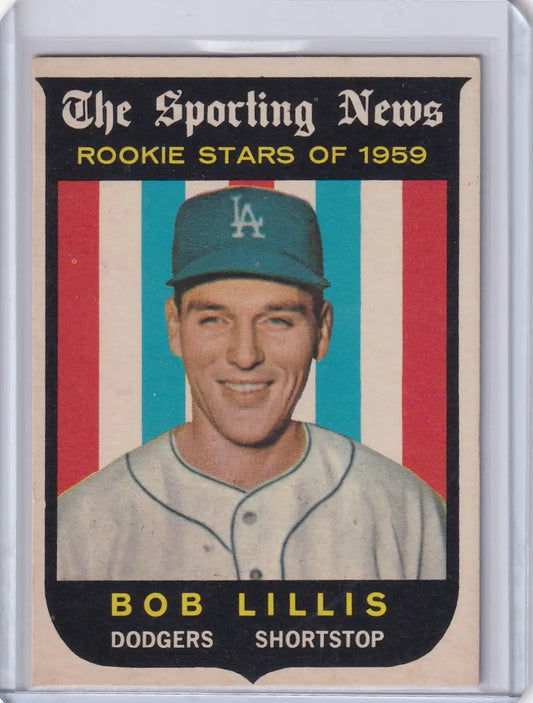 Baseball card of Bob Lillis, Los Angeles Dodgers, 1959 Topps Baseball #133