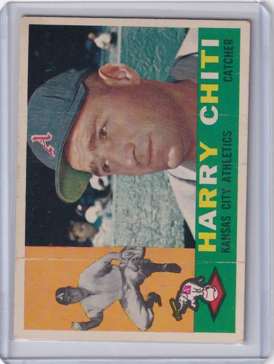 1960 Topps #339 Harry Chiti Baseball Card featuring Kansas City Athletics Player