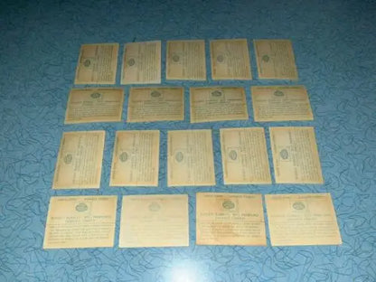 Vintage paper documents showcasing 1961 Fleer Baseball Team logo decals for collectors