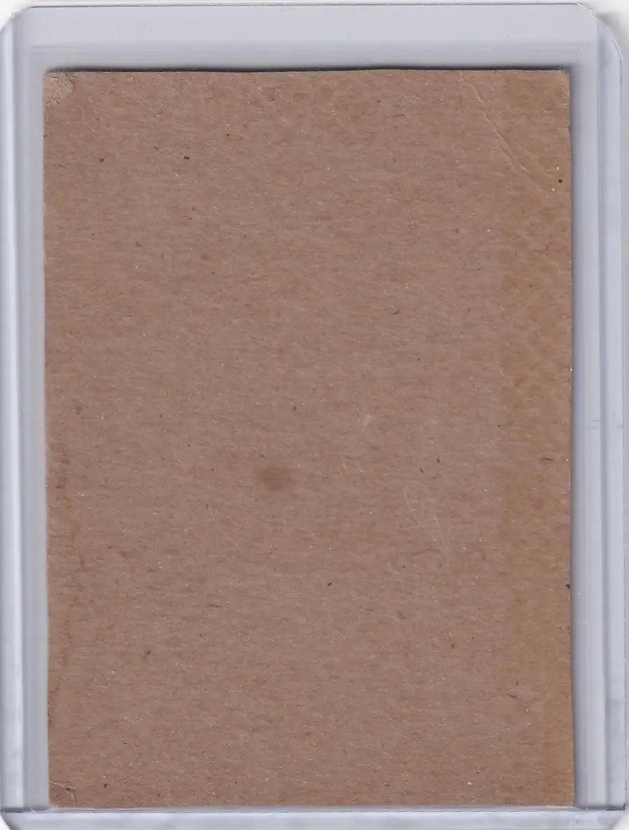 Blank unprinted baseball card in protective sleeve for 1962 Post 173b Roberto Clemente