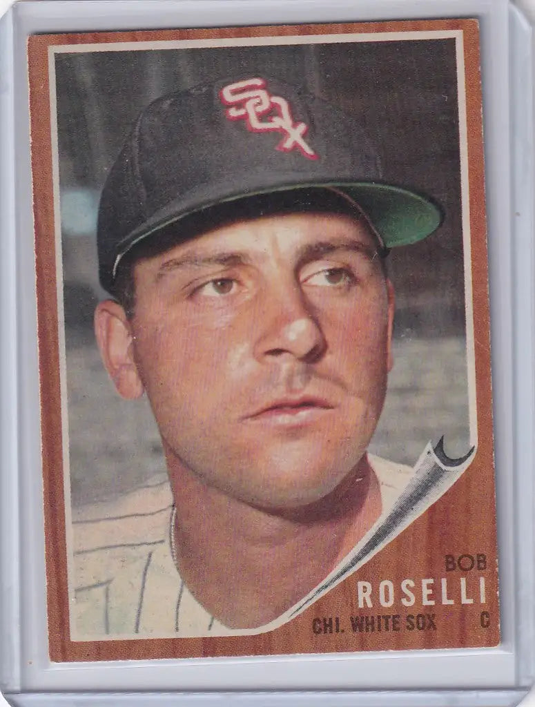 Baseball card of Bob Roselli from the Chicago White Sox 1962 Topps #363