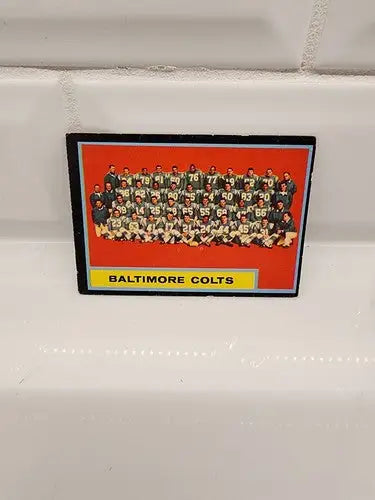 Baltimore Colts team photo card from 1962 Topps Football collection
