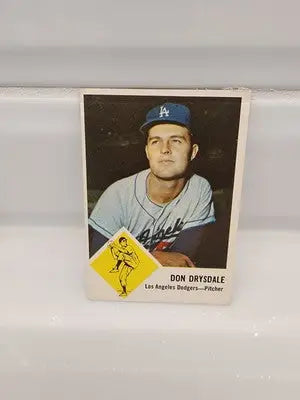 Fleer Don Drysdale baseball card from 1963 Fleer - Don Drysdale #41 EX image
