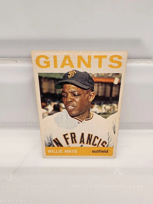 1964 Topps Willie Mays baseball card featuring San Francisco Giants trading card collectible