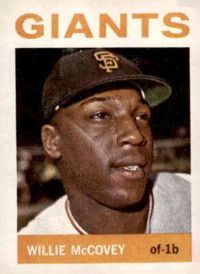 1964 Topps Willie McCovey baseball card featuring San Francisco Giants player