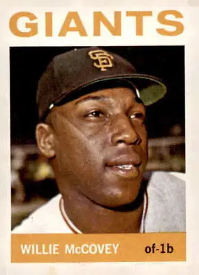 Willie McCovey San Francisco Giants baseball card 1964 Topps #350 EX-MT