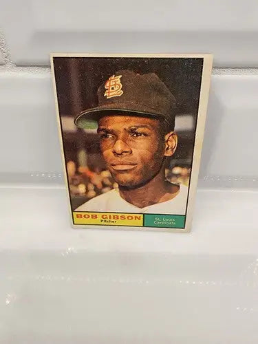 Vintage Baseball Card featuring Bob Gibson from 1964 Topps #460 EX