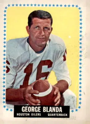 Vintage George Blanda football trading card from 1964 Topps #68 in EX-MT condition