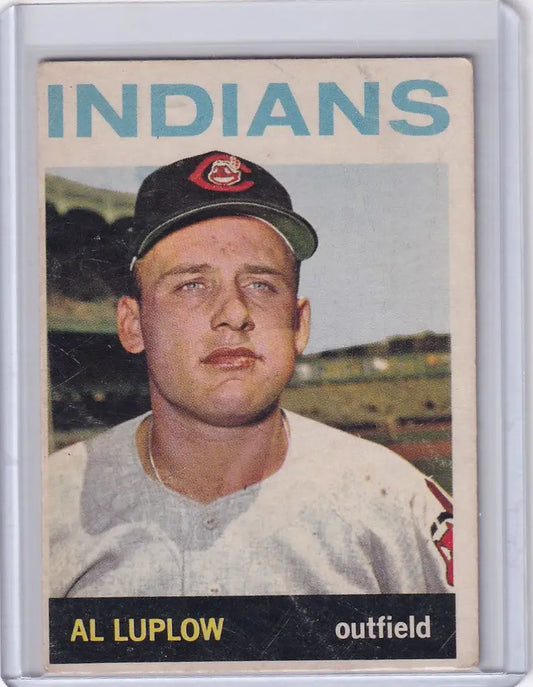 Baseball card of Al Luplow from the 1964 Topps Baseball set featuring Cleveland Indians