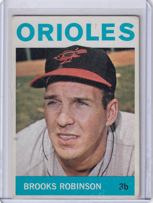Vintage Topps Baseball card of Brooks Robinson in Baltimore Orioles uniform
