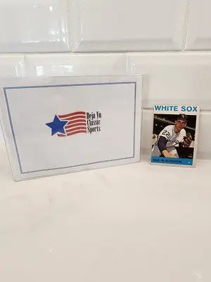 Baseball card featuring Dave DeBusschere and Deja Vu Classic Sports box from Topps Dave collection