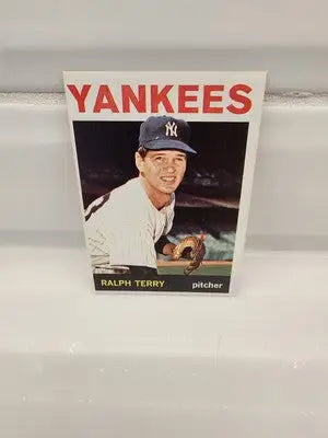 1964 Topps Ralph Terry baseball card featuring Yankees pitcher in NM-MT Pristine condition