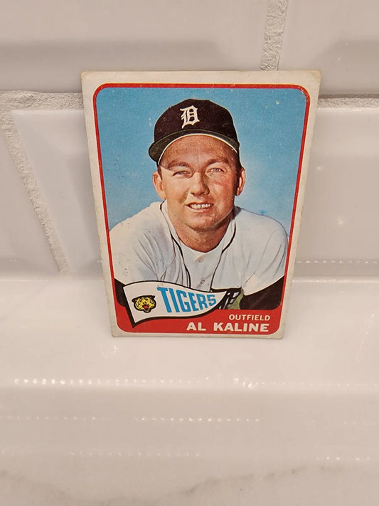 Vintage Al Kaline baseball card from 1965 Topps featuring topps baseball trading card series