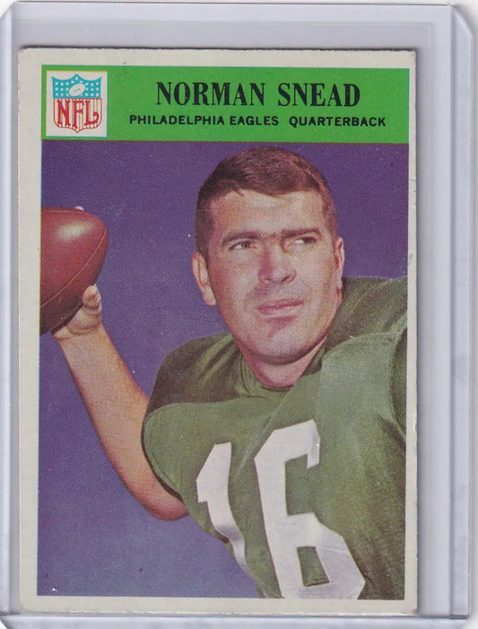 Philadelphia football Norman Snead football card featuring Philadelphia Eagles player