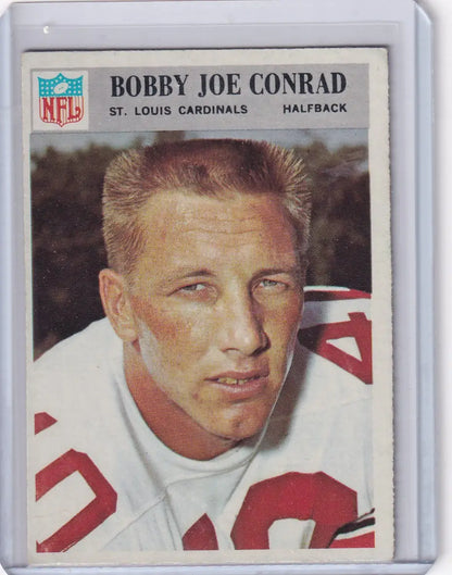 Bobby Joe Conrad football card from 1966 Philadelphia Football series featuring Bobby Joe