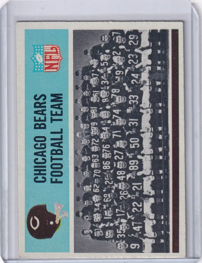 Vintage Chicago Bears football card from 1966 Philadelphia Football team collection