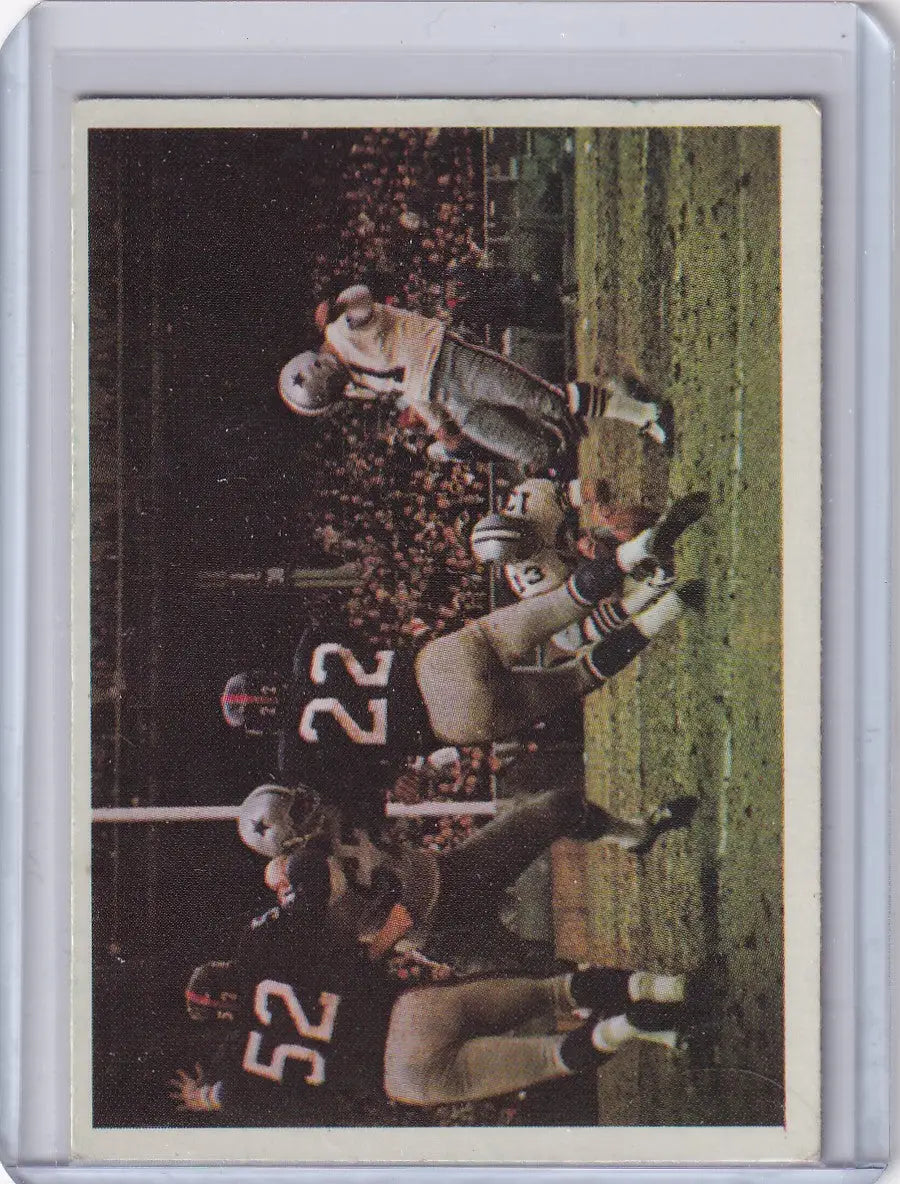 Vintage Philadelphia Football trading card featuring Cowboys Play with Danny Villanueva