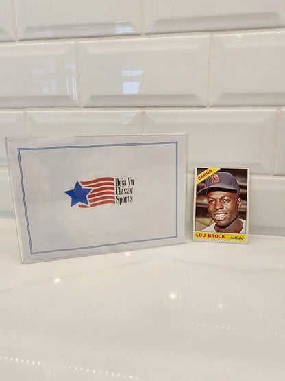 Lou Brock baseball trading card from 1966 Topps #125 featuring Lou Brock