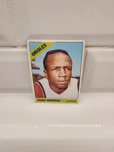 1966 Topps Frank Robinson baseball card, VG-EX condition featuring Robinson baseball legend