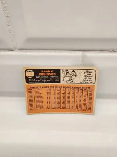 Vintage Frank Robinson baseball card from 1966 Topps series in excellent condition