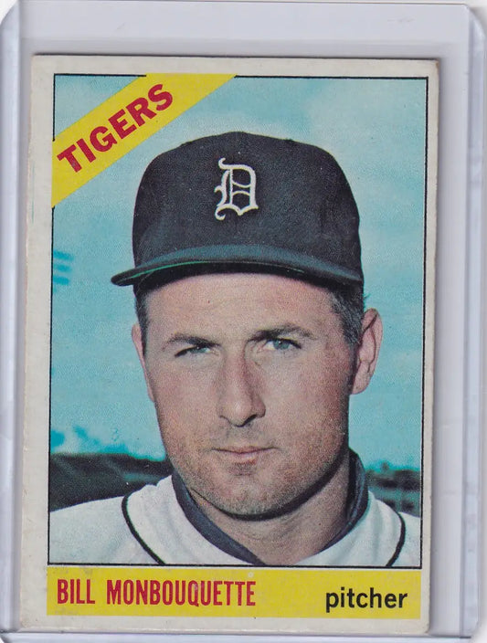 1966 Topps Baseball #429 Bill Monbouquette - Detroit Tigers - Baseball Card