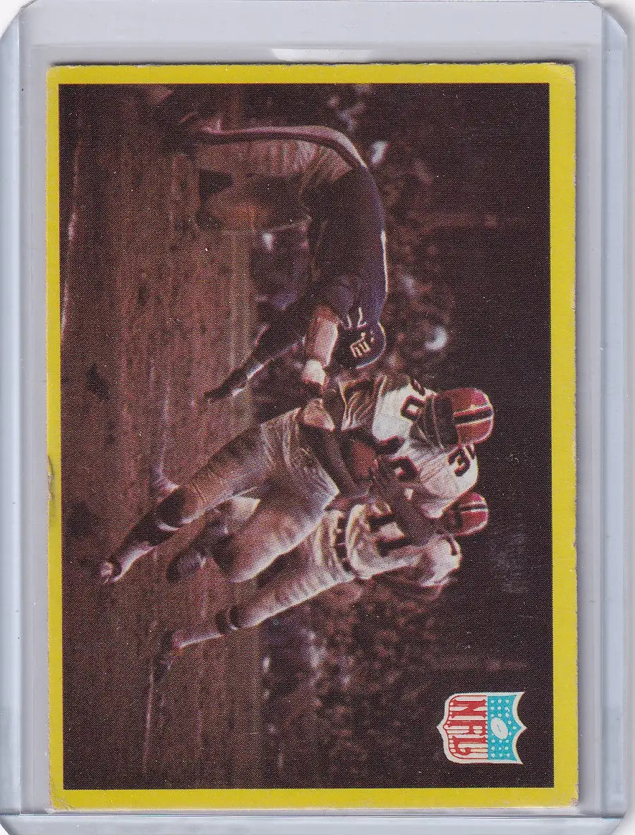 Vintage Philadelphia Football card featuring Atlanta Falcons and New York Giants players