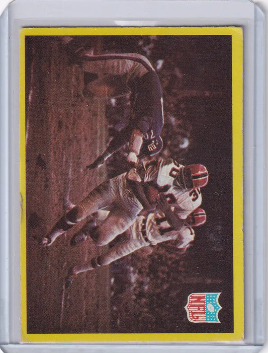 Vintage Philadelphia Football card featuring Atlanta Falcons and New York Giants players