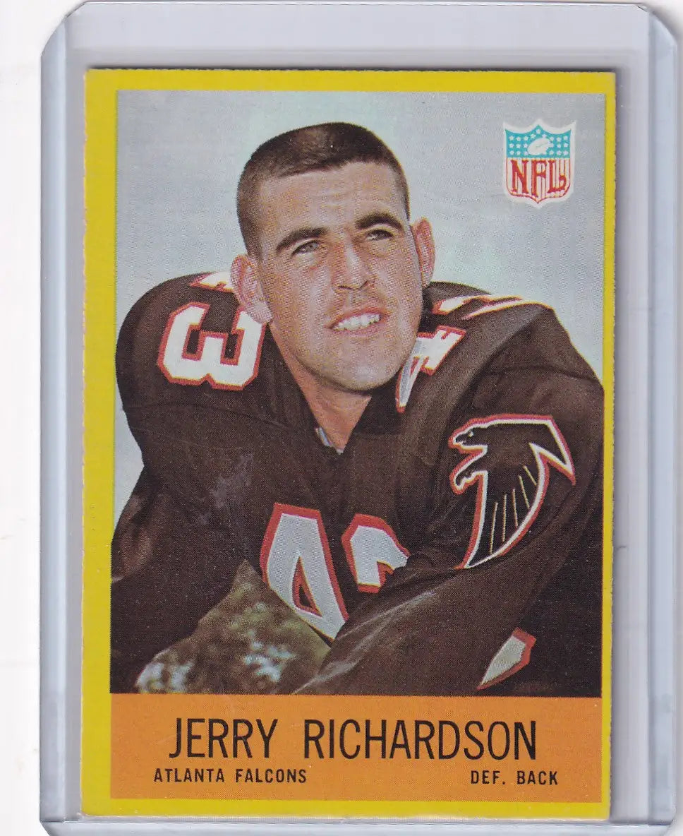 Philadelphia football Jerry Richardson rookie card featuring Atlanta Falcons player