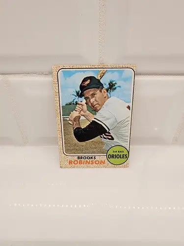 1968 Topps Brooks Robinson trading card featuring Brooks Robinson from the Topps Brooks Robinson series