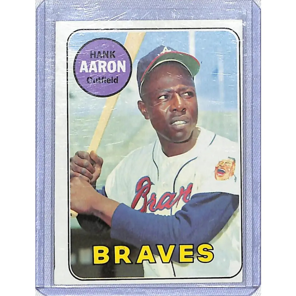 1969 Topps #100 Hank Aaron NM-MT Atlanta Braves Baseball Card