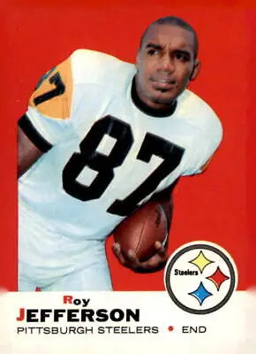 Vintage football card of Roy Jefferson from the Pittsburgh Steelers 1969 Topps #111