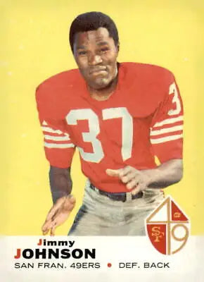 1969 Topps Jimmy Johnson football card San Francisco 49ers trading card collectible
