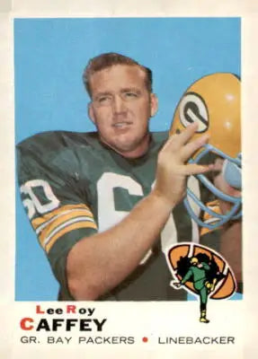1969 Topps Lee Roy Caffey football card showcasing Lee Roy and Roy Caffey