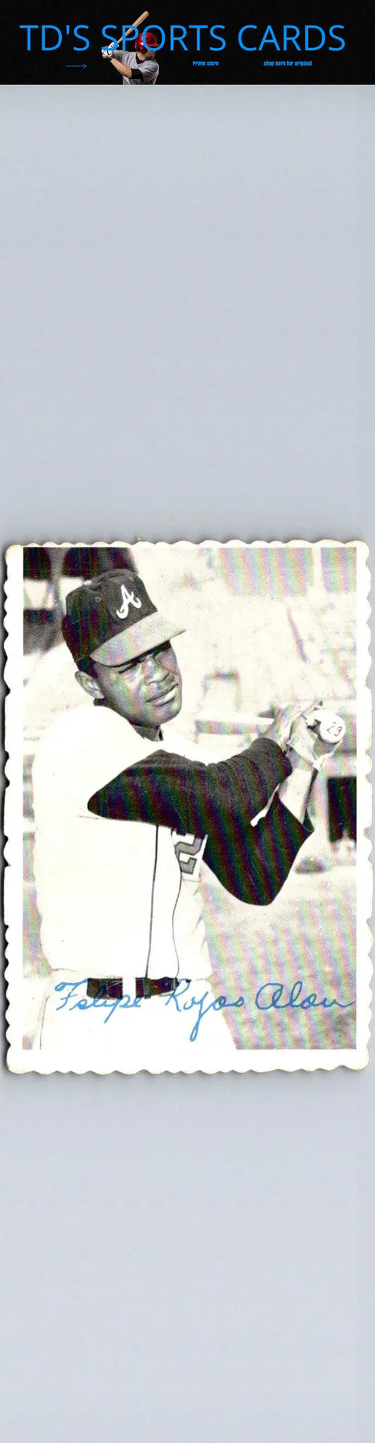 Dick Allen baseball card featured in 1969 Topps Felipe Alou Deckle product