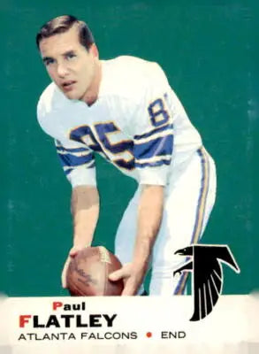Vintage trading card featuring Paul Flatley from the 1969 Topps series
