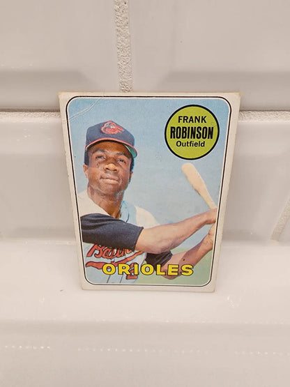 Vintage Frank Robinson baseball card from 1969 Topps #250, a rare trading card for collectors
